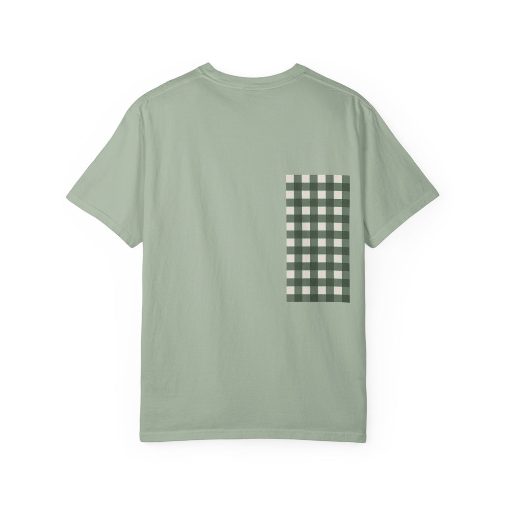 Green Design T-Shirt — Garment-Dyed Casual Tee