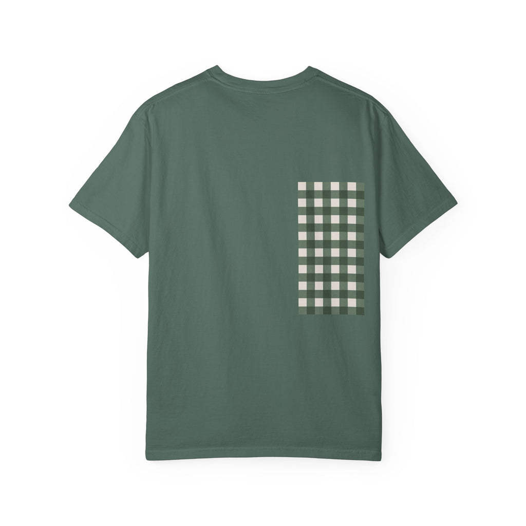 Green Design T-Shirt — Garment-Dyed Casual Tee