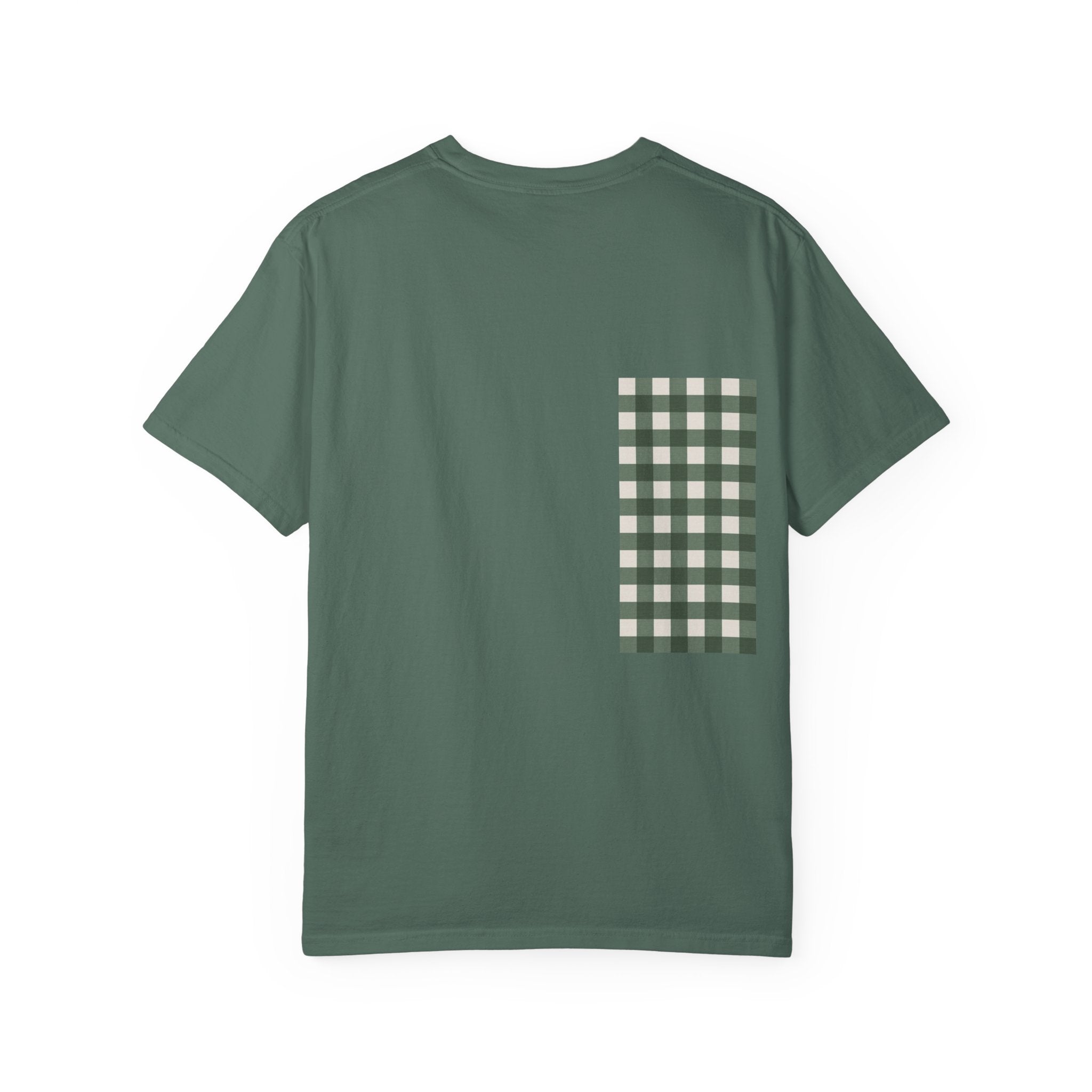 Green Design T-Shirt — Garment-Dyed Casual Tee